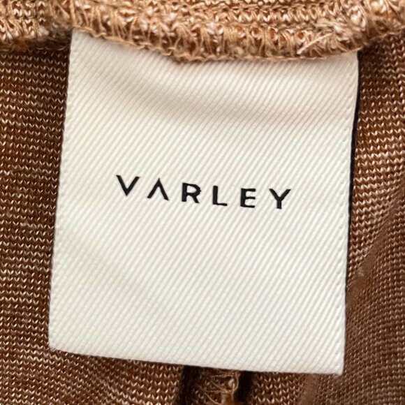 Revolve Varley Amberley Pant Jogger Biscuit | Tan Beige Size Small Minimalist - Picture 6 of 10